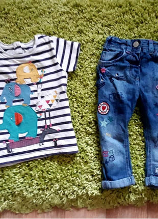 Комплект: джинси і футболка next
