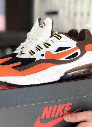 Кросівки чоловічі nike air max 270 react білі / кросівки чоловічі найк аір макс реактив4 фото