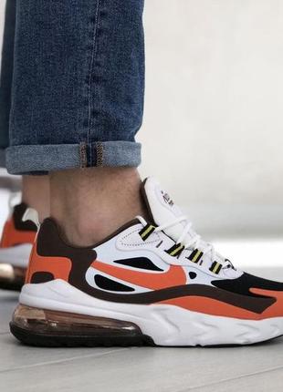 Кросівки чоловічі nike air max 270 react білі / кросівки чоловічі найк аір макс реактив6 фото