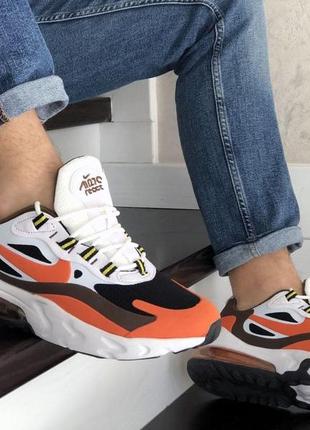 Кросівки чоловічі nike air max 270 react білі / кросівки чоловічі найк аір макс реактив3 фото