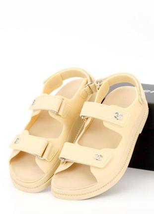 Сандалії жіночі в стилі chanel dad sandals