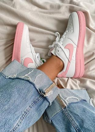 Кросівки шкіряні nk air force pink❤