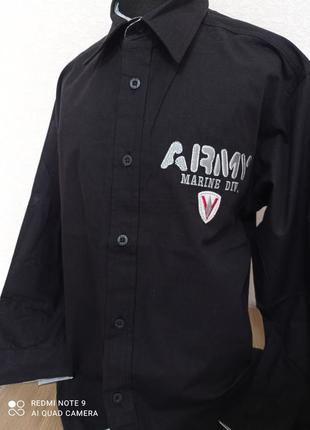 Сорочка чорна теніска 140 зростання