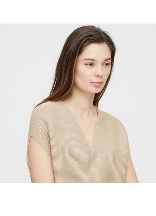 Жилет 100% хлопок юникло uniqlo 3 d. япония. жилетка.2 фото