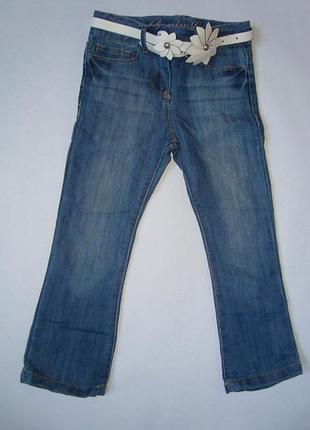 Джинсы с поясом летние на девочку denim primark