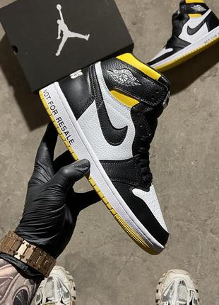 🔥  кросівки nike air jordan 1 retro high "not for resale" varsity maize.