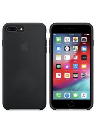 Чехол apple silicone case for iphone 7 plus/8 plus black2 фото