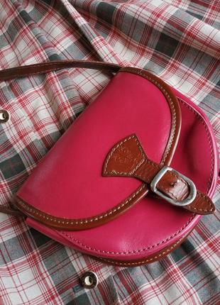 Сумочка мини через плечо розовая фуксия винтажная австрия сумка клатч3 фото