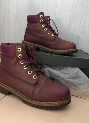 Ботинки timberland кожаные розовые весенние зимние2 фото