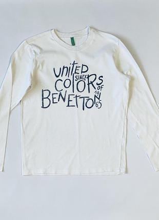 Белая кофта benetton для мальчика на 12 лет