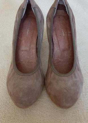 Натуральные замшевые туфли фирмы roberto santi ( германия) р.38 стелька 24,5 см4 фото