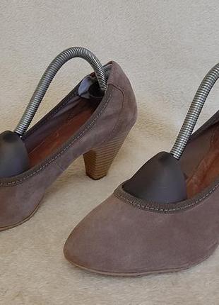Натуральные замшевые туфли фирмы roberto santi ( германия) р.38 стелька 24,5 см3 фото