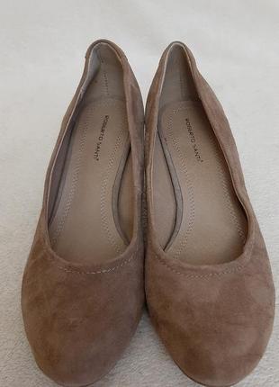 Натуральные замшевые туфли фирмы roberto santi (нечевина) р. 38 стелька 24,5 см