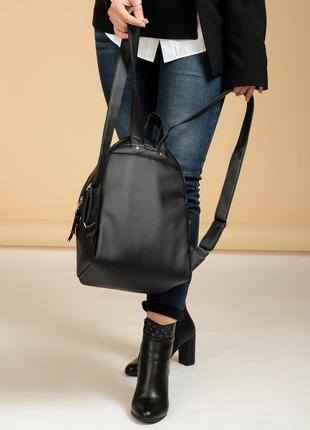 Новинка! мега трендовый крутой брендовый женский черный рюкзак для универа3 фото