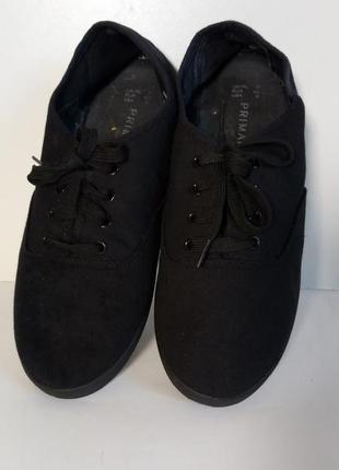 Кеды черные классические тканевые