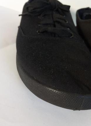 Кеды черные классические тканевые