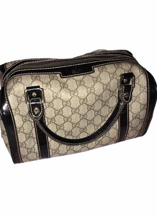 Сумка бочонок gucci vintage boston bag1 фото