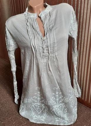 Шелковая туника,блузка италия