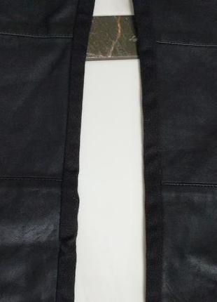 Брюки женские экокожа вставки ткани, украшены молниями . rut&circle  xs.6 фото