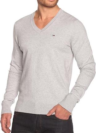 Кофта\джемпер tommy hilfiger denim v-neck cotton jumper