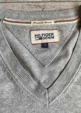 Кофта\джемпер tommy hilfiger denim v-neck cotton jumper5 фото