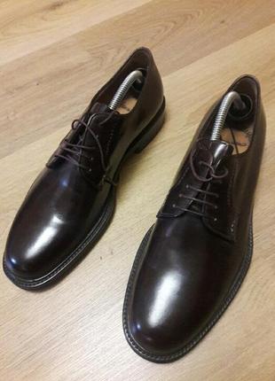 Мужские новые туфли итальянского бренда  santoni оригинал р 43-449 фото