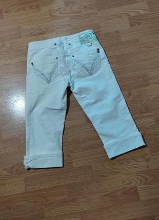Белые джинсовые бриджи xs10 фото