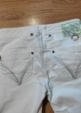 Белые джинсовые бриджи xs6 фото