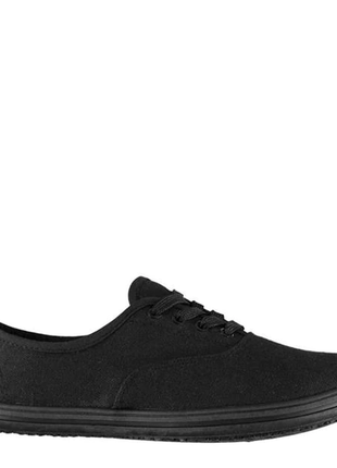 Женские кеды slazenger canvas pumps uk 4 (37-38) черные