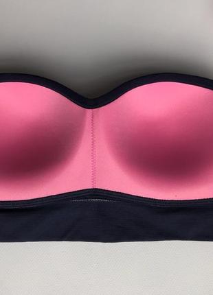 Бандажный топ м/80в pink victoria’s secret wireless push up4 фото