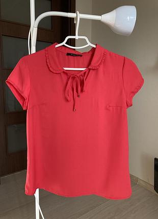 Блуза коралловая mohito в размере xs