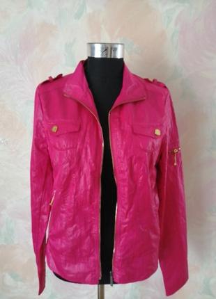 Яркая малиновая ветровка на подкладке, xl