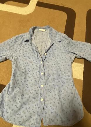 Сорочка блузка marks & spencer 14 розмір1 фото