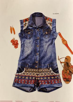 Джинсовий ромпер puledro 5