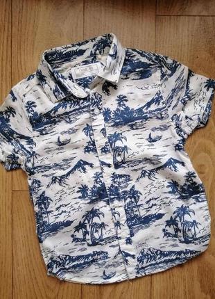 Рубашка шведка next на 18-24 мес, 1,5-2 года
