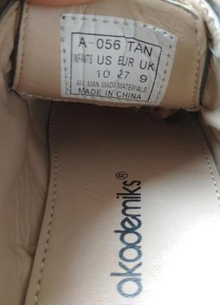Детские новые кожаные туфли мокасины akademiks сша, размер us10, eur 27, 17 см3 фото