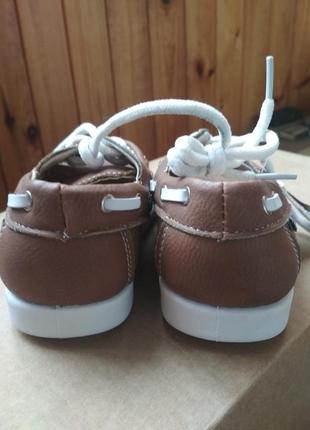 Новые детские коричневые кожаные туфли akademiks usa, размер us 6, eur 23, 14,5 см4 фото