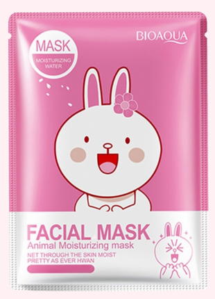 Тканевая маска bioaqua animal moisturizing plant facial mask
