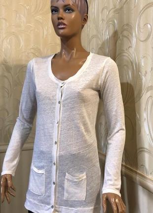 Кофта/кардиган - лен, zara, размер s/m