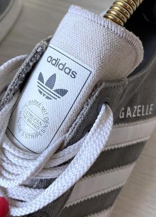 Мокасини кросівки adidas gazelle коттонові10 фото