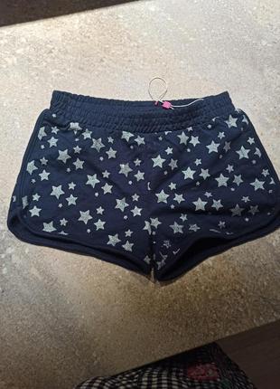 Шорты синие в звезды 6/7 лет ovs