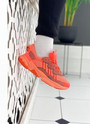 Чоловічі кросівки adidas ozweego orange 40-41-42-43-44