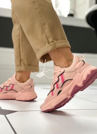 Жіночі кросівки adidas ozweego pink 36-37-38-39-405 фото