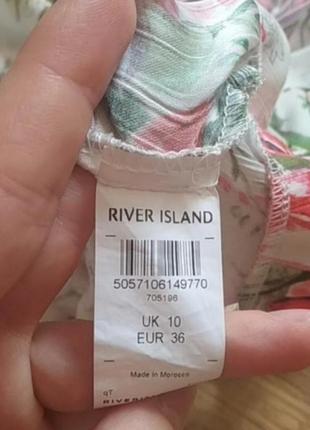 Топ, топ на запах, блуза укороченная на завязку river island uk 10, eur 3610 фото