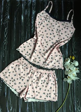 Пижама женская, майка и шорты