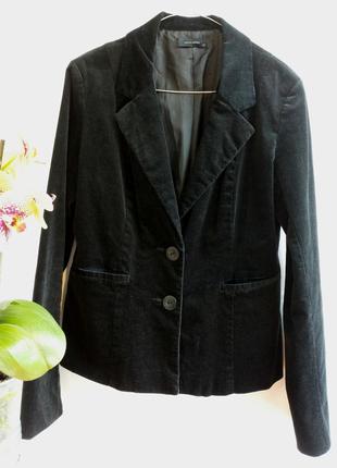 Жакет-блейзер пиджак черный вельветовый от vero moda размер l-ка наш 463 фото