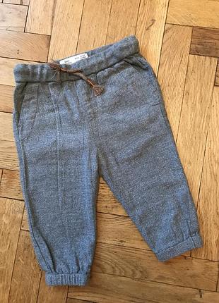 Серые джоггеры,брюки  на резинке, zara