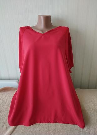 Футболка червона, ідеальний стан, р 18