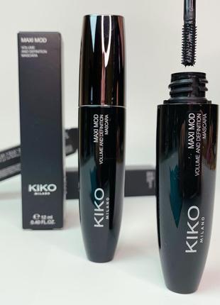 Тушь для ресниц kiko milano maxi mod volume mascara. тушь для объема кико милано1 фото