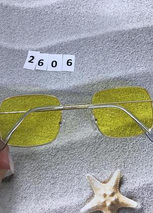 Жовті окуляри в золотистій оправі к. 26065 фото